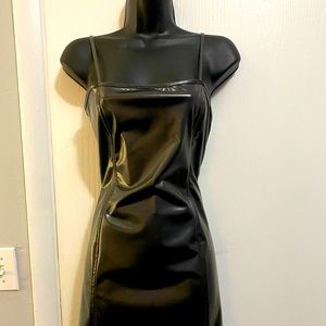 Y2K gun metal polyester party dress